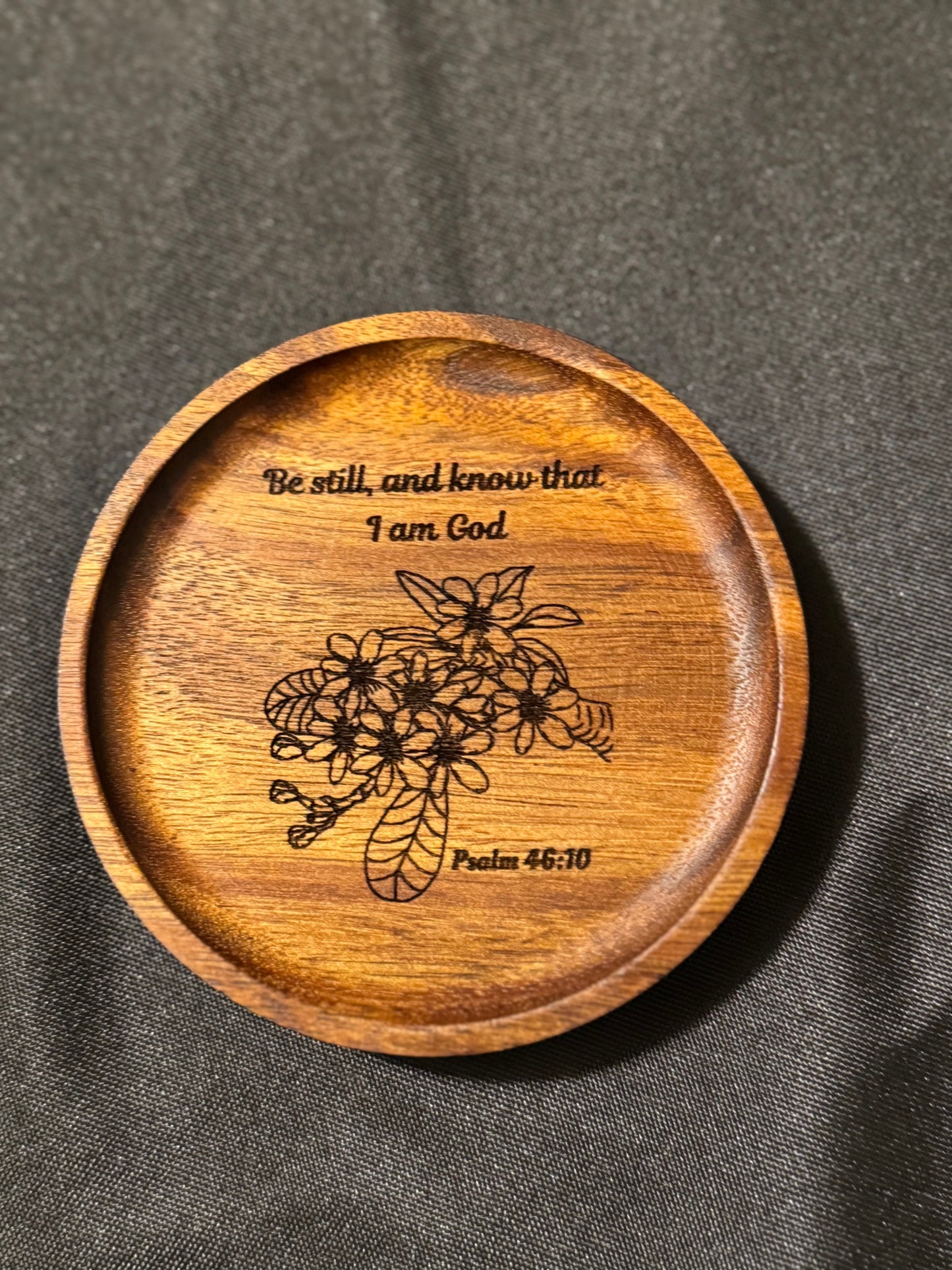 Mini Round Tray - Be Still