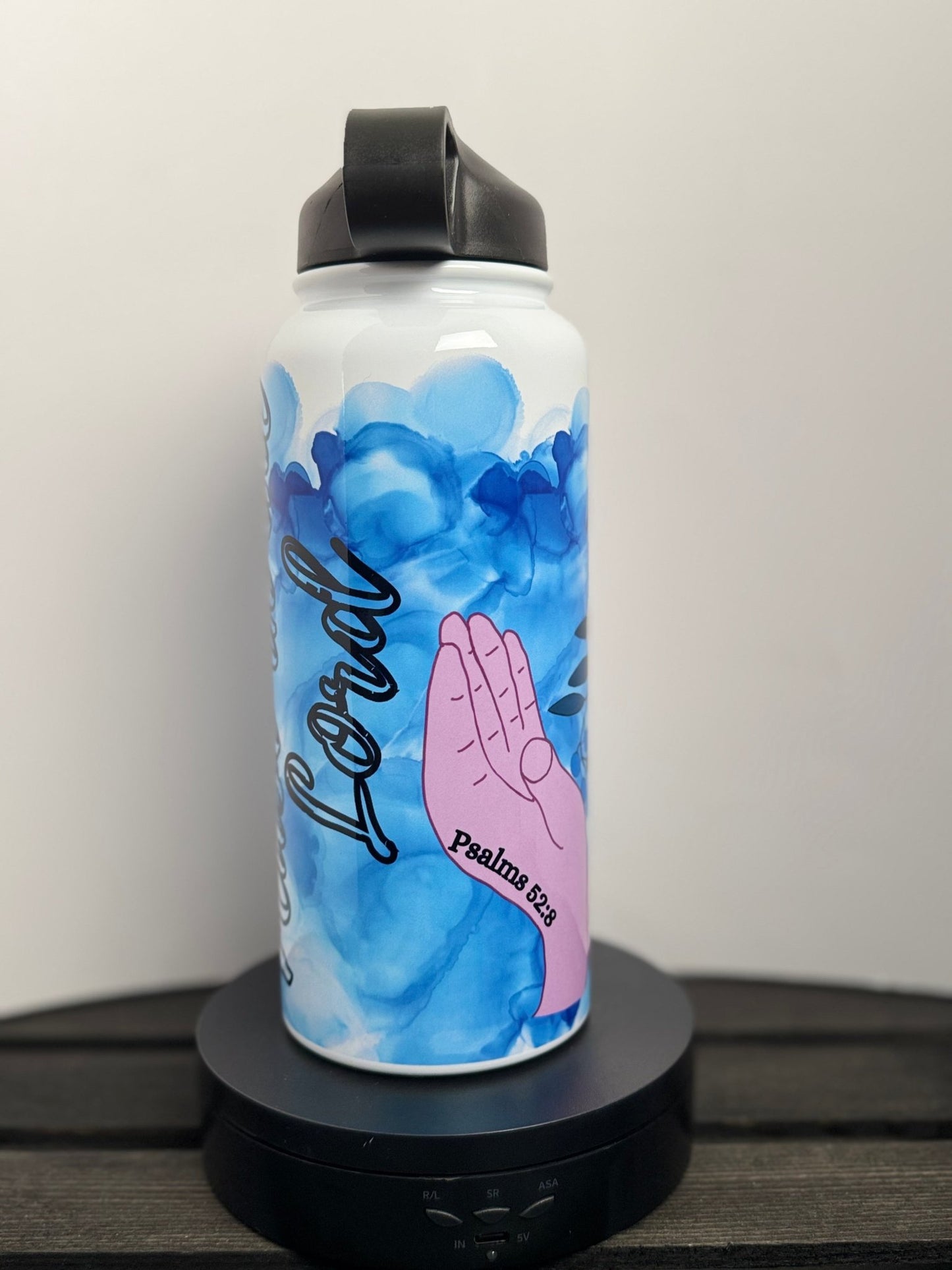 Trust in the Lord 40 oz Water Bottle – Christian Gift with Genesis 8:11 & Psalm 52:8 – Dove & Olive Branch Bible Verse Bottle - HisWord Designs