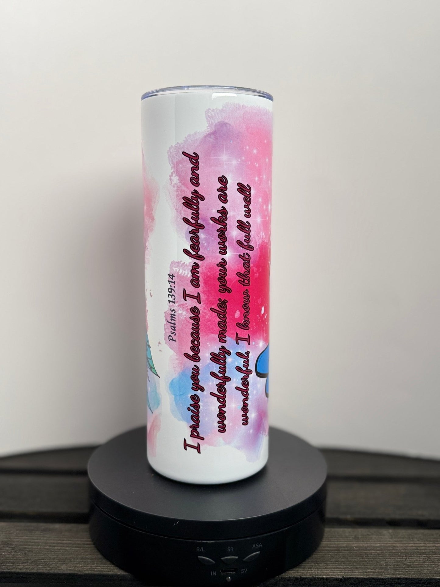 Cowgirl in Christ Tumbler – Psalm 139:14 – 20 oz Western Christian Gift - HisWord Designs