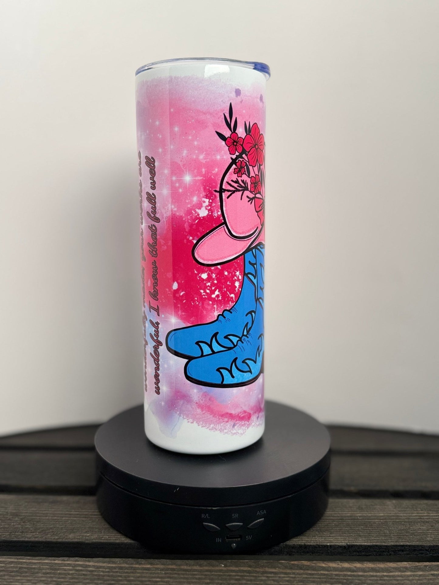 Cowgirl in Christ Tumbler – Psalm 139:14 – 20 oz Western Christian Gift - HisWord Designs