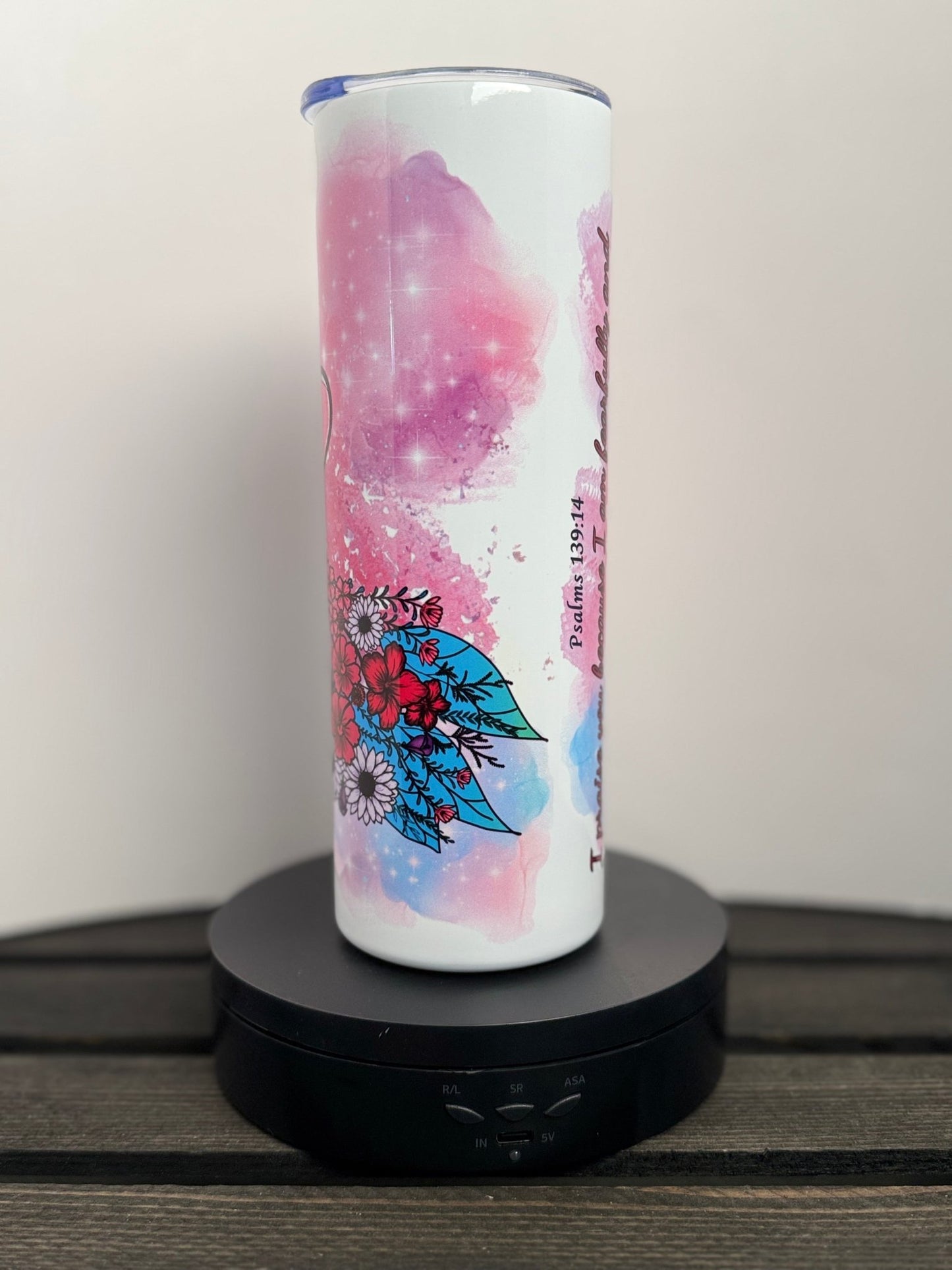 Cowgirl in Christ Tumbler – Psalm 139:14 – 20 oz Western Christian Gift - HisWord Designs