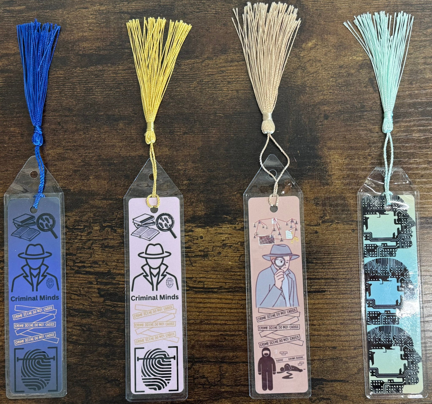 Crime, Tech & Mystery Bookmarks - For Crime Drama and Geek fans - HisWord Designs