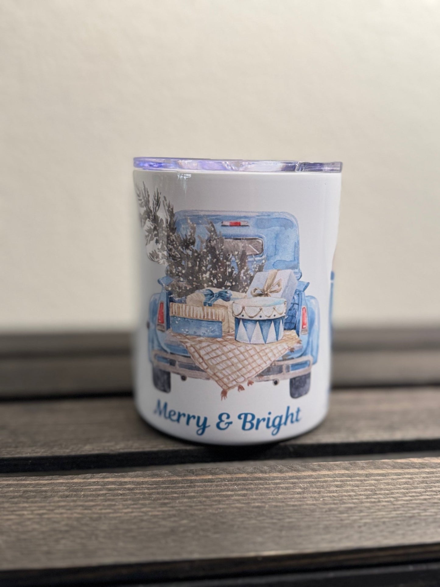 12 oz Christmas Camper Mug – Joy to the World, Merry & Bright, Let It Snow - HisWord Designs