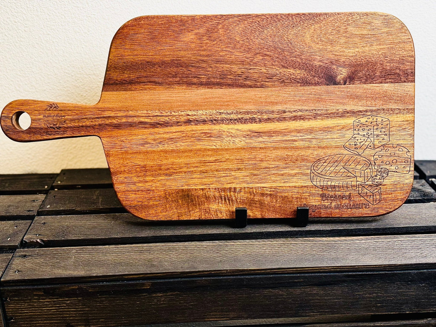Blessed Beyond Measure 'Cheese' Board - HisWord Designs