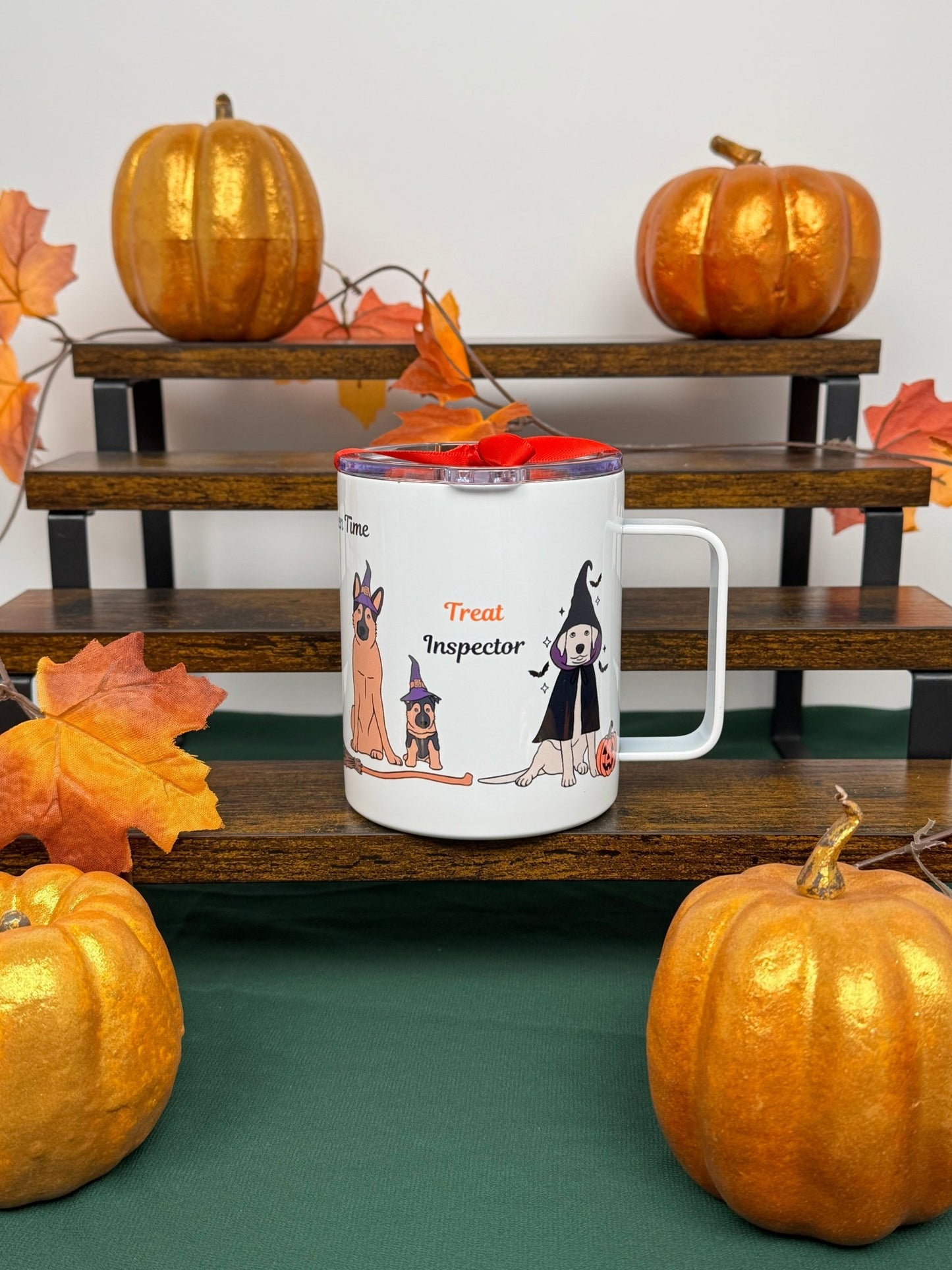 ๐ Howl - o - ween Camper Mug โ 12 oz Dog Lovers Fall Mug - HisWord Designs