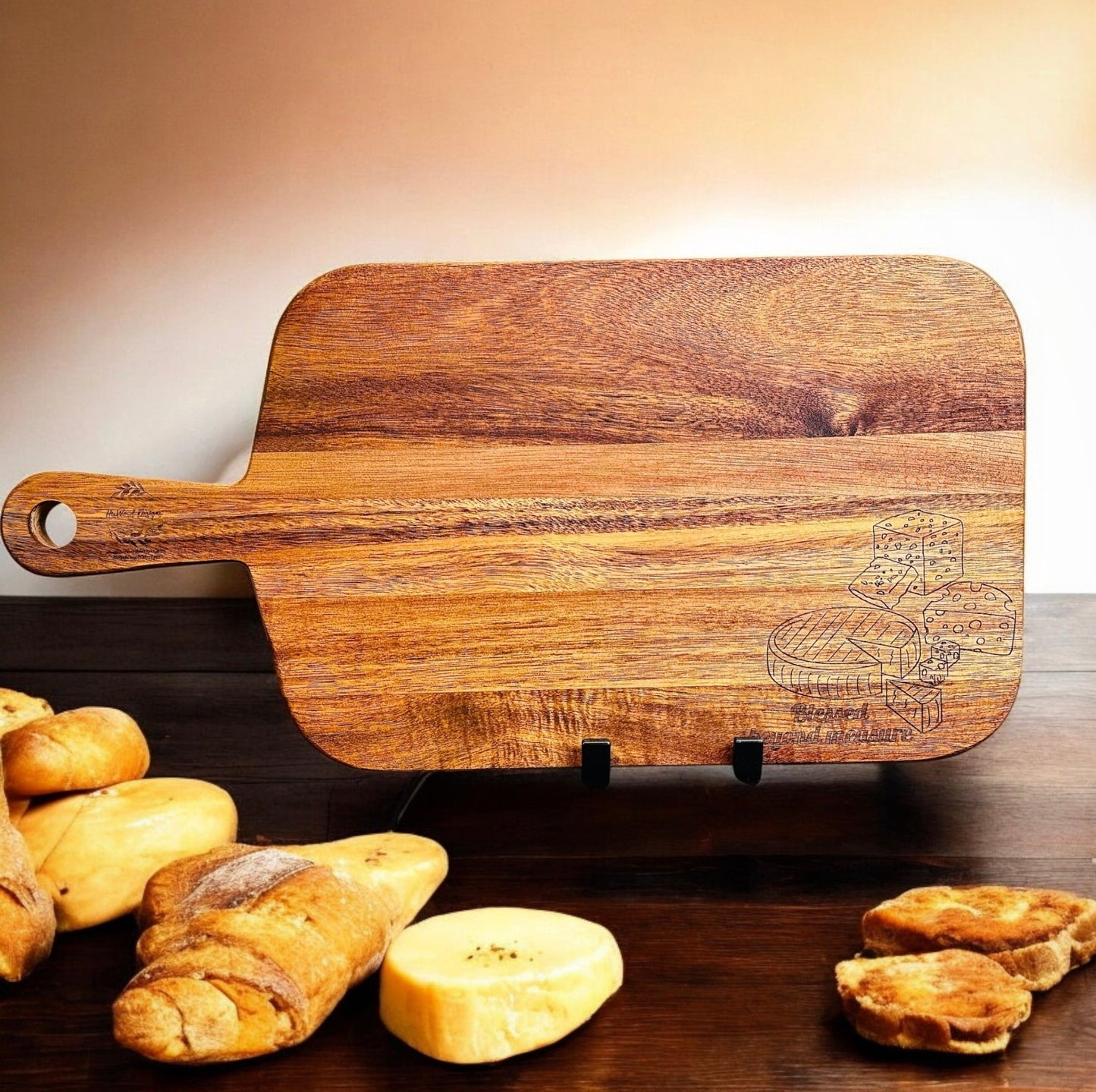 Blessed Beyond Measure 'Cheese' Board - HisWord Designs