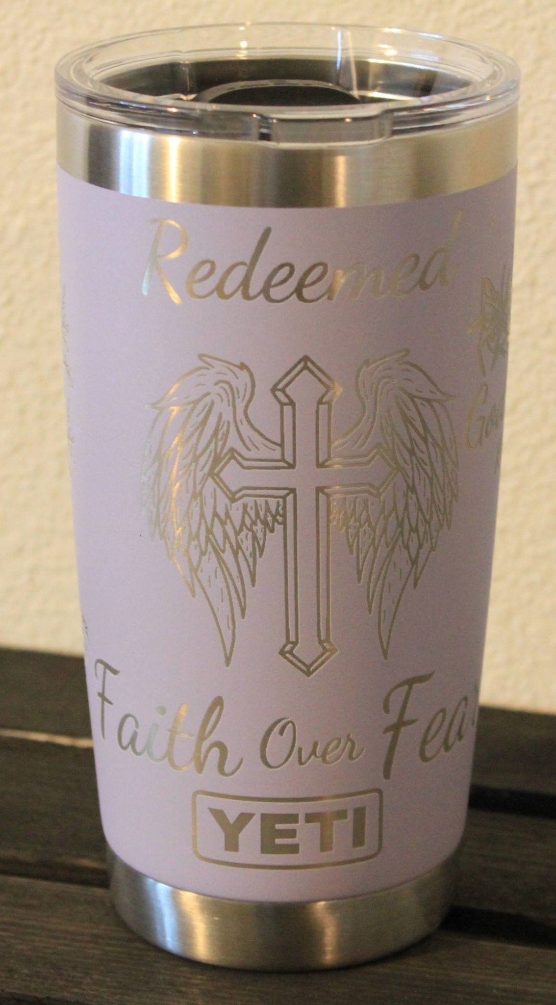 Blessed & Loved Beyond Measure - Engraved Lavender 20 oz YETI® Tumbler - HisWord Designs
