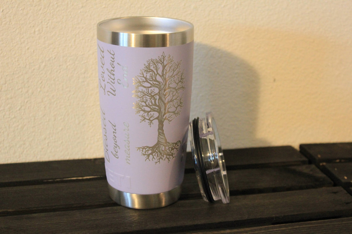 Blessed & Loved Beyond Measure - Engraved Lavender 20 oz YETI® Tumbler - HisWord Designs