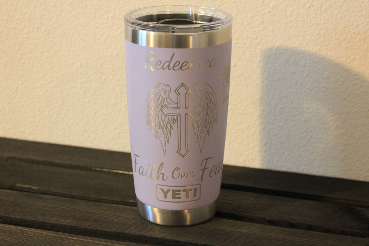 Blessed & Loved Beyond Measure - Engraved Lavender 20 oz YETI® Tumbler - HisWord Designs