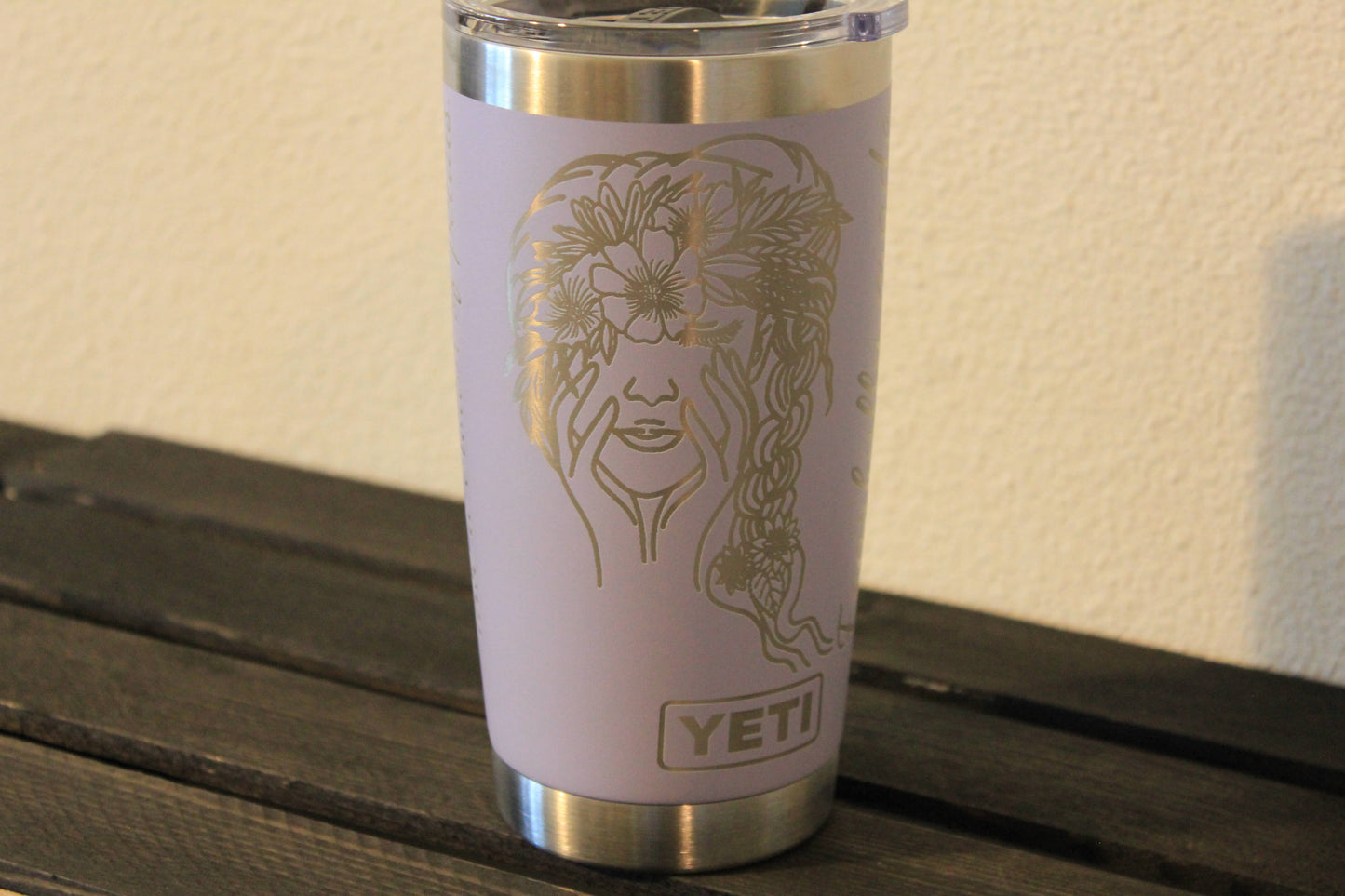 flowers yeti tumbler