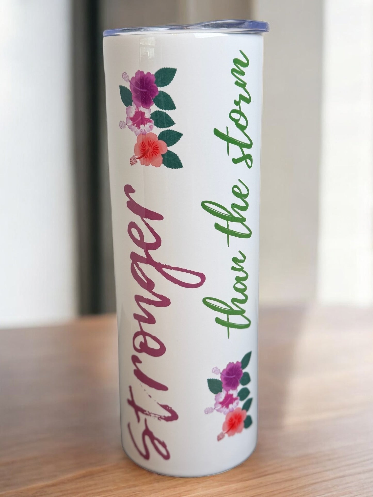 “Stronger Than the Storm” - 20oz Tumbler - HisWord Designs