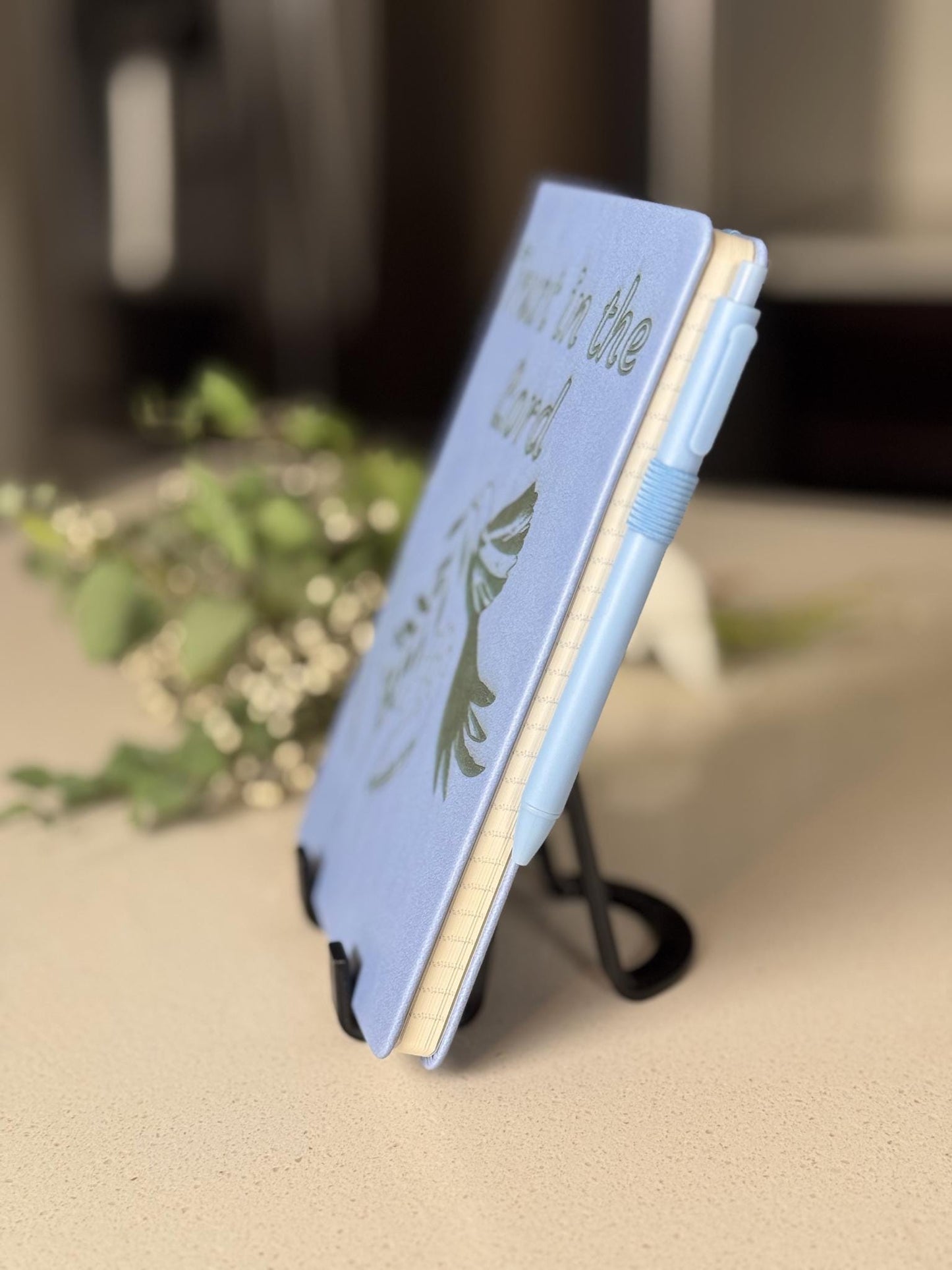 Personalized Christian Gift, Trust in the Lord Prayer Notebook, Hand - Drawn Bible Verse Journal, Laser Engraved Faux Leather devotional book - HisWord Designs