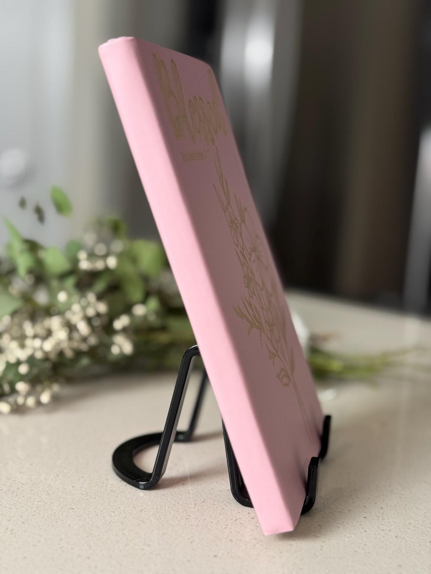 Blessed Laser - Engraved Journal – Ecclesiastes 3:11, Floral A5 Christian Prayer Journal | Scripture Notebook with Bible Verses | Faith Gift - HisWord Designs