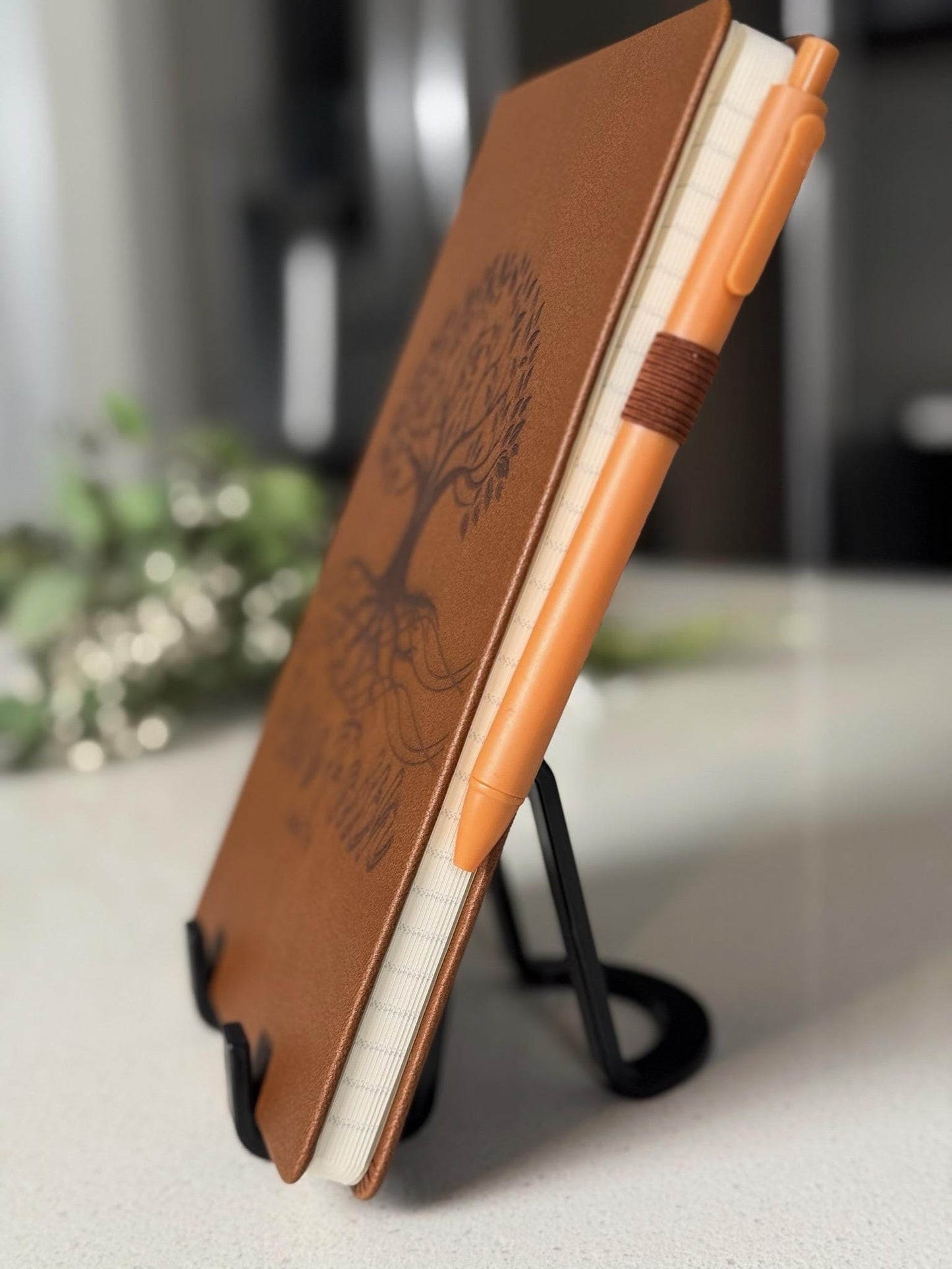 Personalized Have Faith Hand - Crafted Custom Engraved Journal, Luke 17:6, Bible Verse Journal, Brown Prayer Journal, Christian Gifts - HisWord Designs