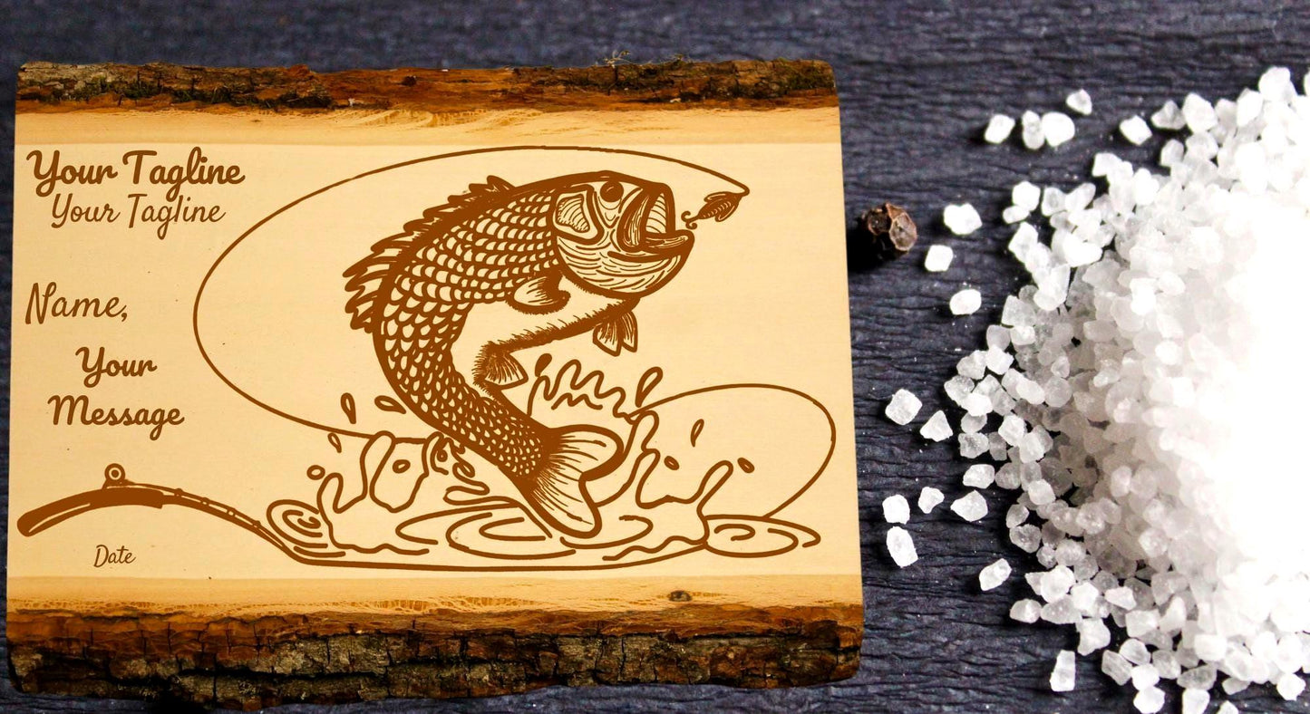 Personalized Fishing Sign – Gone Fishing | Custom Engraved Wood Gift for Christian Men & Women - HisWord Designs
