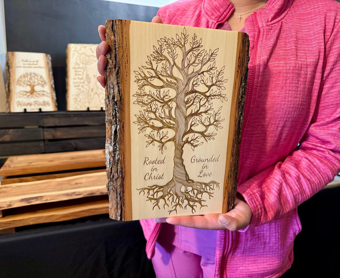 Sustainable Home Decor: Why We Use Live Edge Wood for Our Scripture Signs - His Word Designs
