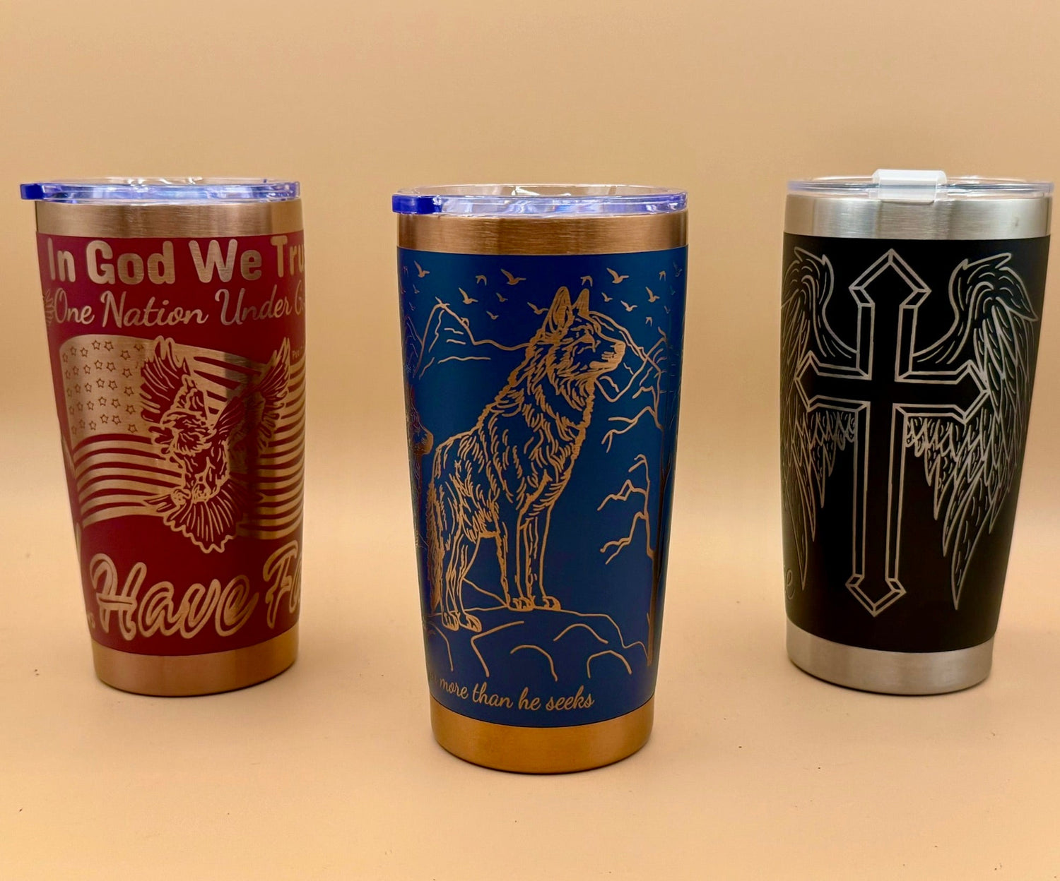 20 oz Engraved Tumblers - HisWord Designs
