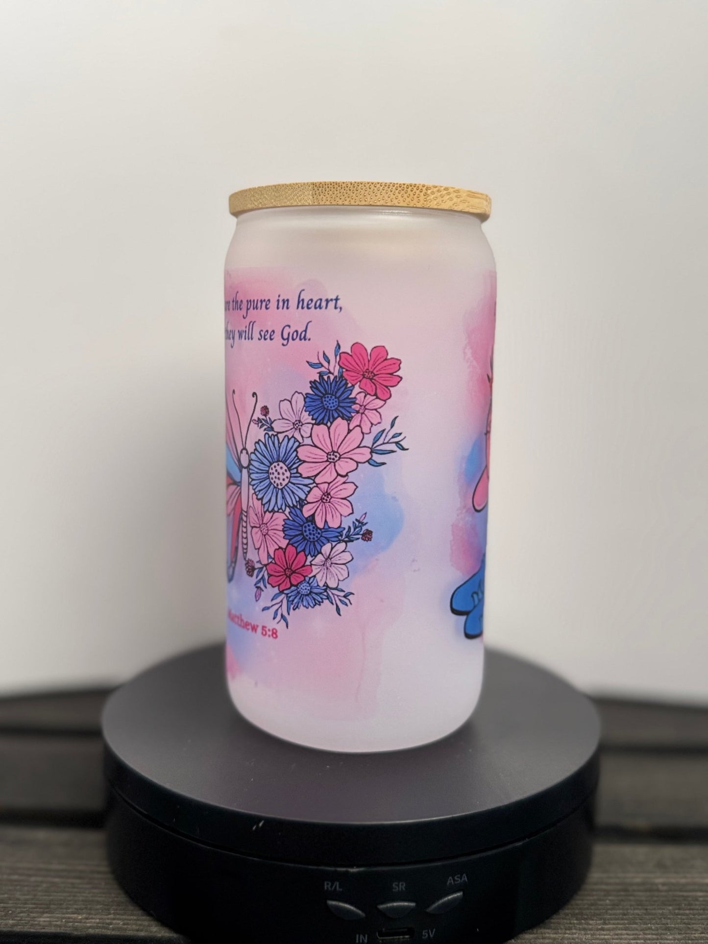 Faith & Flowers Libbey Glass – Butterfly, Boots & Beauty (16 oz) - HisWord Designs