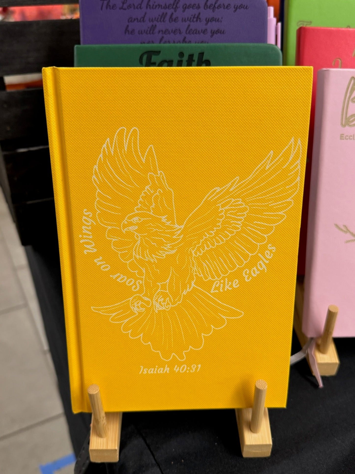 "Soar on Wings Like Eagles" Engraved Sketchbook – Isaiah 40:31 - HisWord Designs