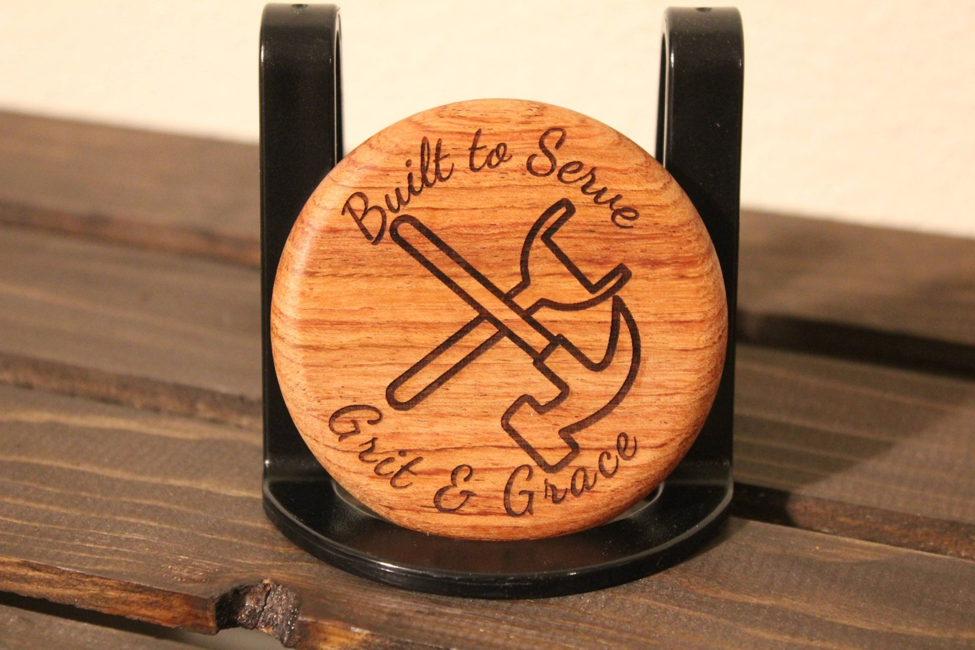 Built to serve - Round bottle openers - HisWord Designs
