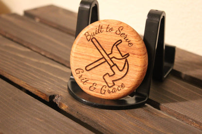 Built to serve - Round bottle openers - HisWord Designs