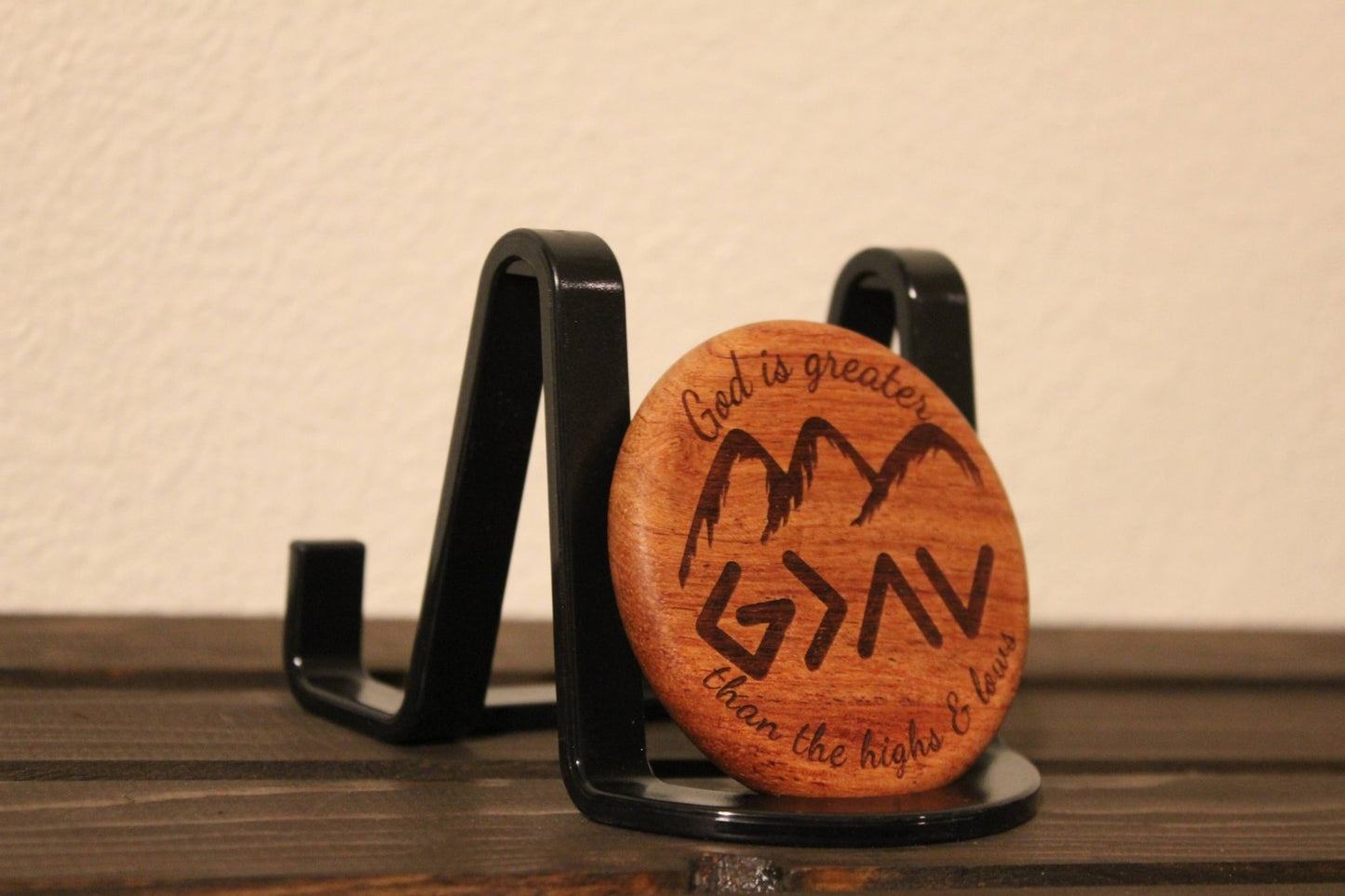 God is greater - Round bottle openers - HisWord Designs