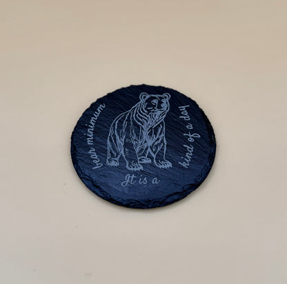 Round Slate Coasters | Engraved Scripture, Nature & Pet Art - Round Slate Coasters | Engraved Scripture, Nature & Pet Art
