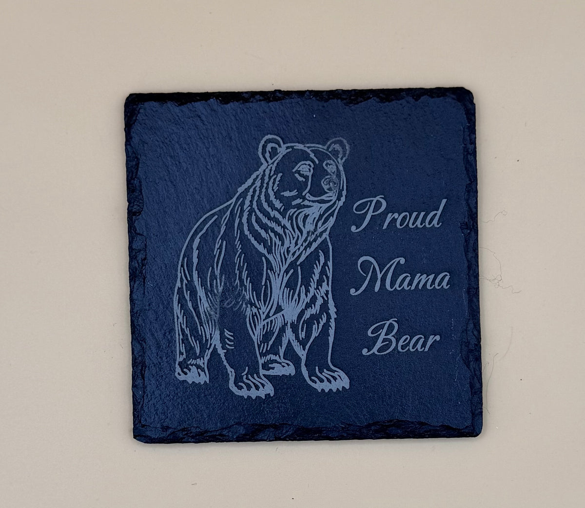 Square Slate Coasters | Engraved Scripture, Nature & Rustic Art - His Word Designs