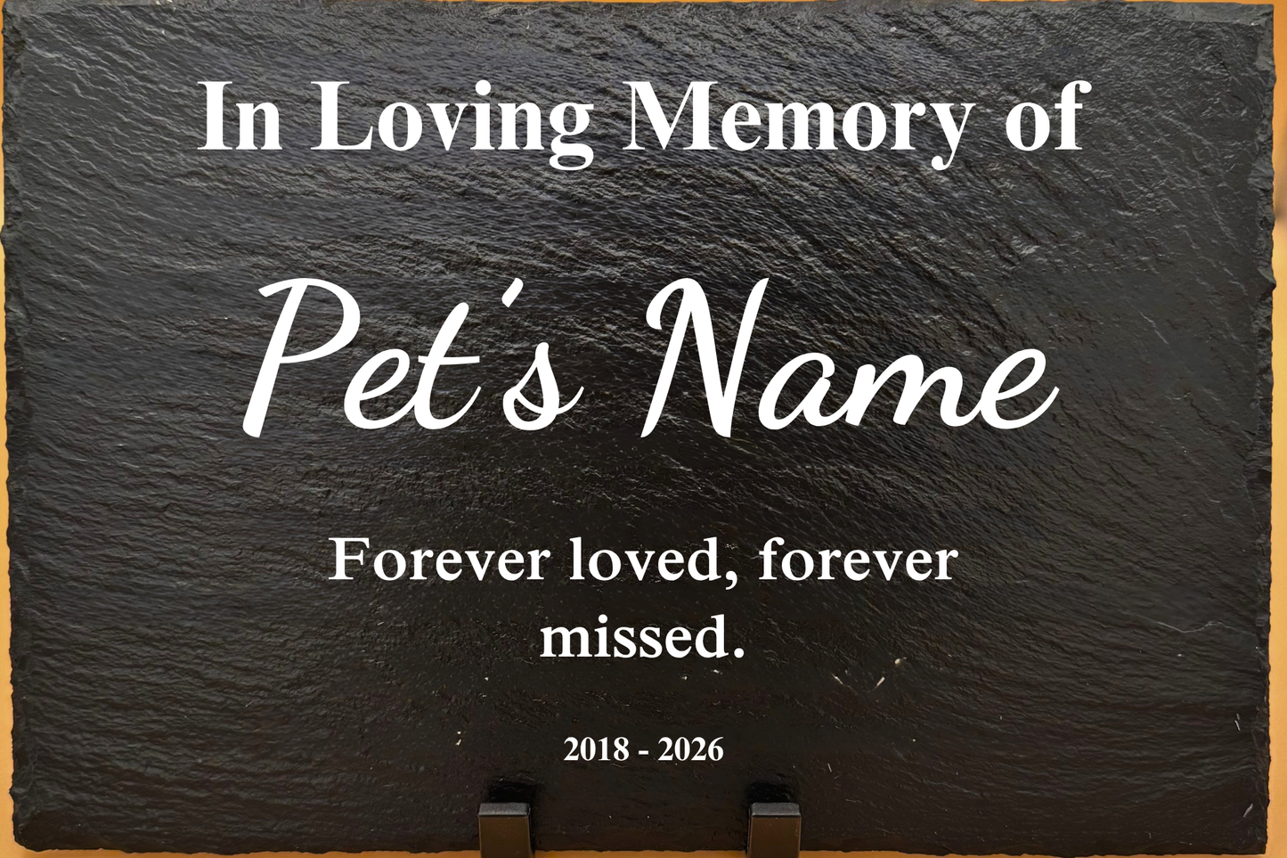 Engraved Personalized Pet Memorial Slate, Custom Dog/Cat Memorial Tribute, Pet Loss Sympathy Plaque, Pet Remembrance Stone, Photo Memorial - Engraved Personalized Pet Memorial Slate, Custom Dog/Cat Memorial Tribute, Pet Loss Sympathy Plaque, Pet Remembrance Stone, Photo Memorial