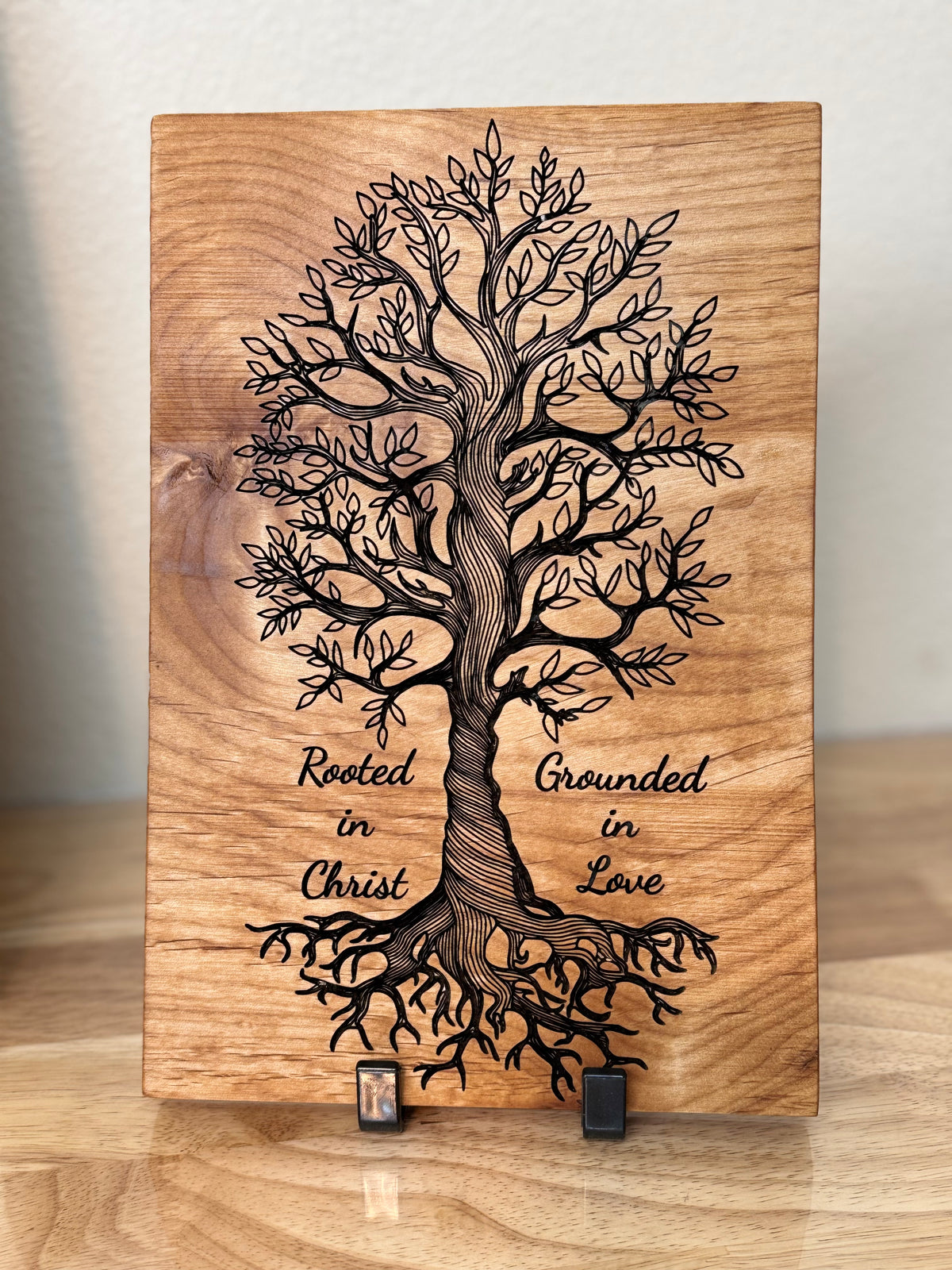 Tree of Life Scripture Wood Sign | Handcrafted Solid Hardwood Plaque - Tree of Life Scripture Wood Sign | Handcrafted Solid Hardwood Plaque