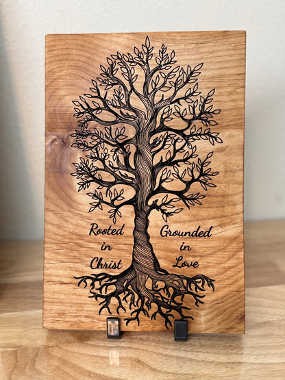Tree of Life Scripture Wood Sign | Handcrafted Solid Hardwood Plaque - Tree of Life Scripture Wood Sign | Handcrafted Solid Hardwood Plaque