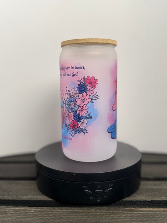 Faith & Flowers Libbey Glass – Butterfly, Boots & Beauty (16 oz) - HisWord Designs