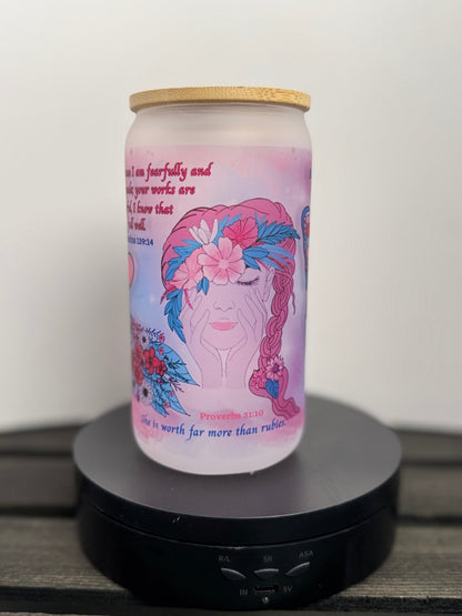 Faith & Flowers Libbey Glass – Butterfly, Boots & Beauty (16 oz) - HisWord Designs