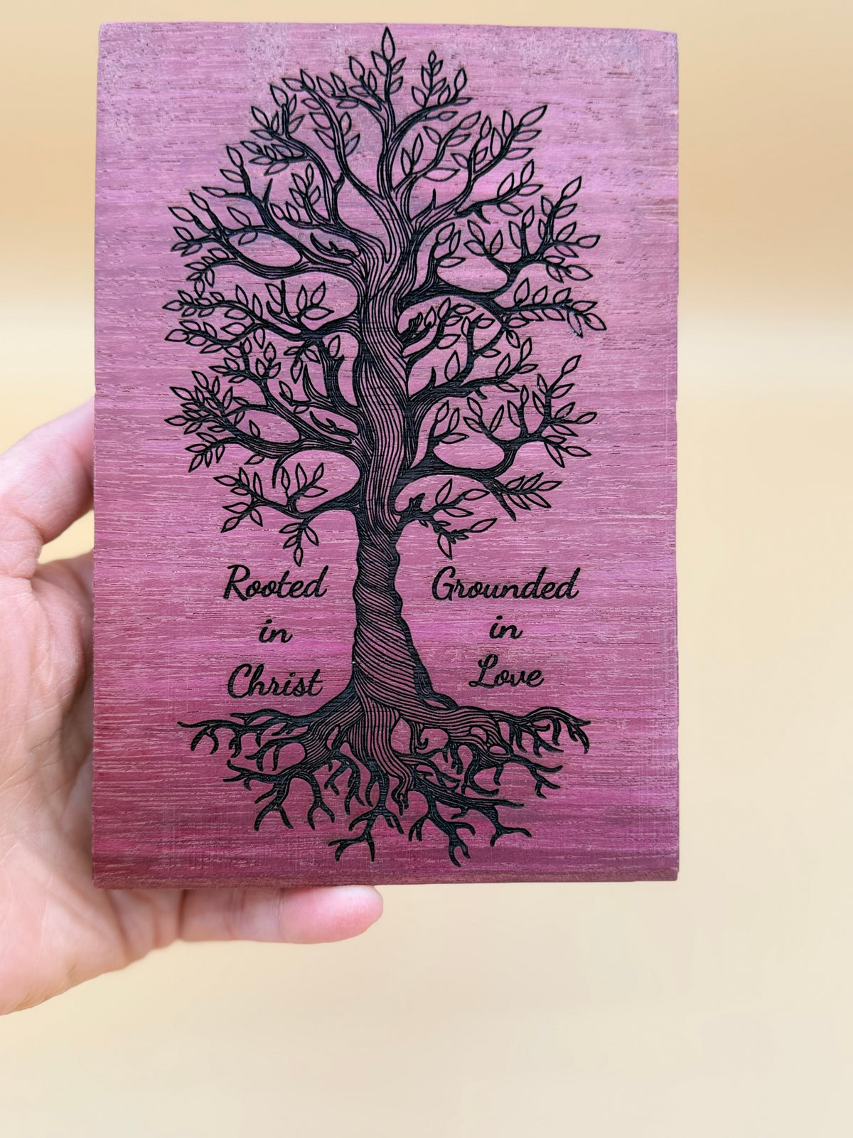 Tree of Life Scripture Wood Sign | Handcrafted Solid Hardwood Plaque - Tree of Life Scripture Wood Sign | Handcrafted Solid Hardwood Plaque