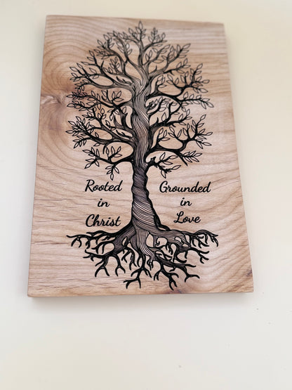 Tree of Life Scripture Wood Sign | Handcrafted Solid Hardwood Plaque - Tree of Life Scripture Wood Sign | Handcrafted Solid Hardwood Plaque