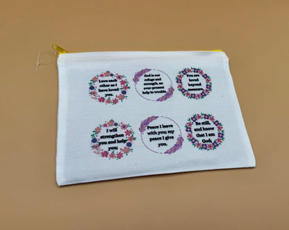 Inspirational Makeup & Accessory Pouches – 20 Unique Designs - HisWord Designs