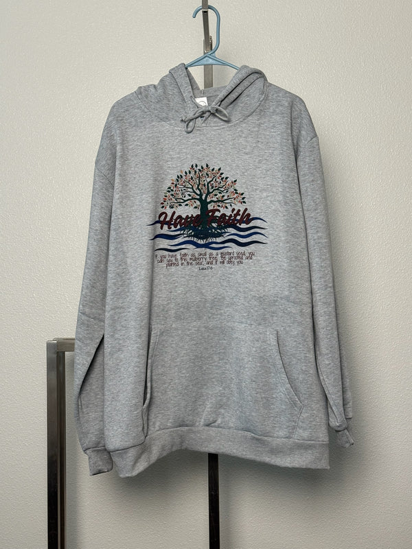 Faith-inspired hoodie with scripture - Christian apparel by His Word Designs