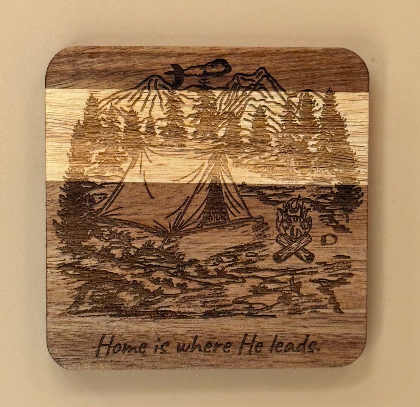 Wooden Coasters - HisWord Designs