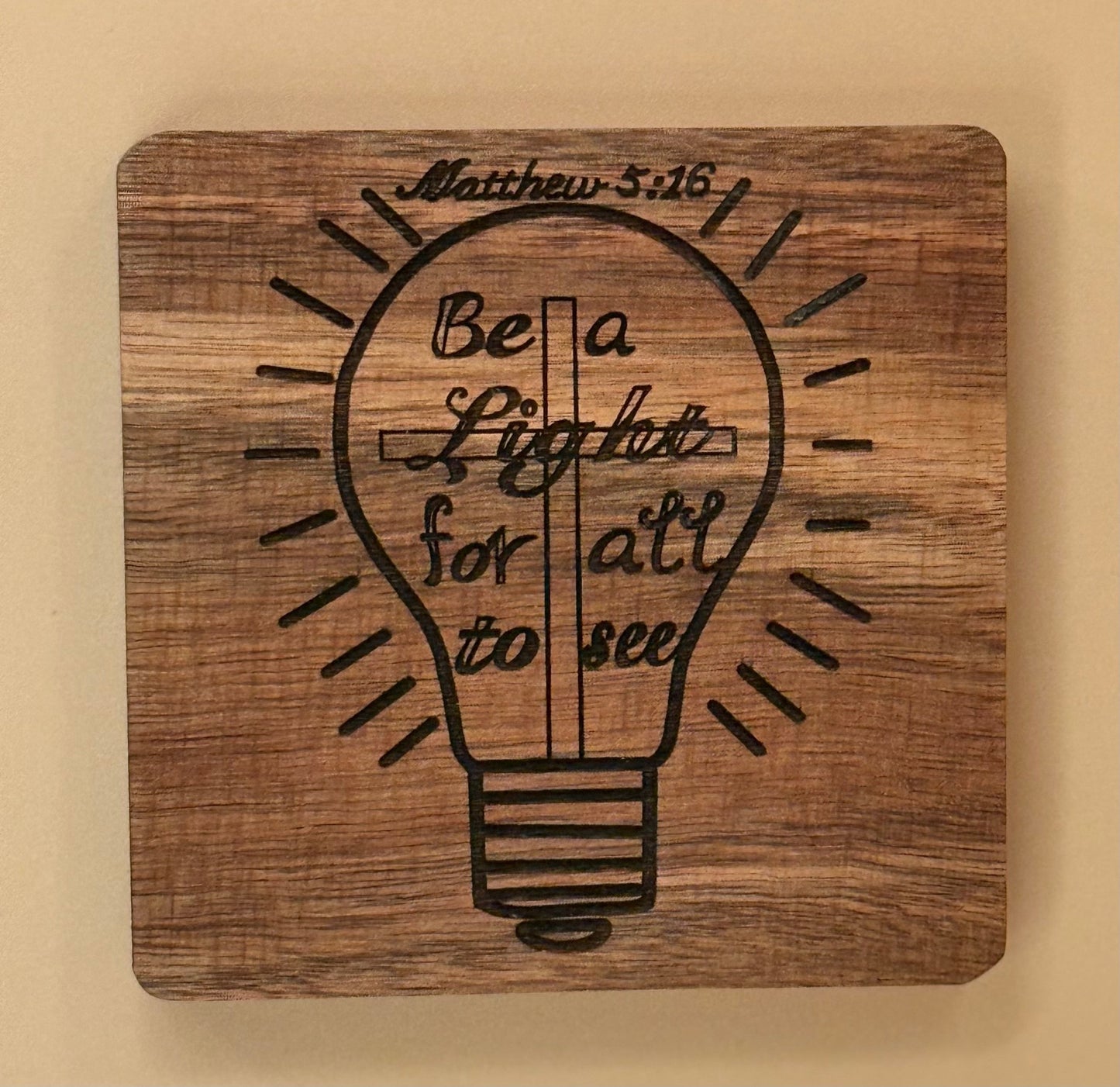 Wooden Coasters - HisWord Designs