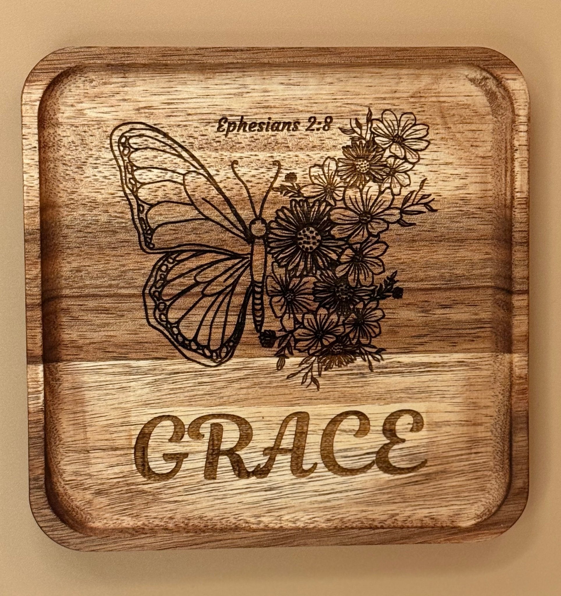 Square Trays - Choose your preferred design - HisWord Designs