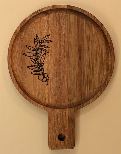Round With Handle Trays - Choose your preferred design - His Word Designs