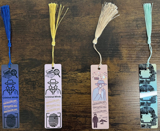 Crime, Tech & Mystery Bookmarks - For Crime Drama and Geek fans - HisWord Designs