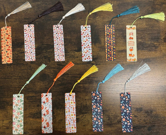 Fall - Inspired Bookmarks – Cozy Autumn Vibes with Tassels - HisWord Designs
