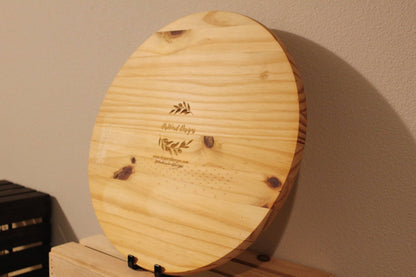 Large Round Decor - As for me and myself we will worship the Lord Christian Wall Art – Handmade Engraved Wood Sign | Faith - Based Home Decor | Psalm 18:16| Rustic Religious Gift for Prayer Room & Office - HisWord Designs