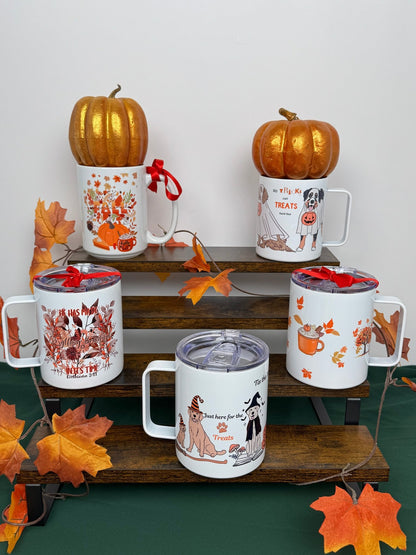 🎃 Howl - o - ween Camper Mug – 12 oz Dog Lovers Fall Mug - HisWord Designs