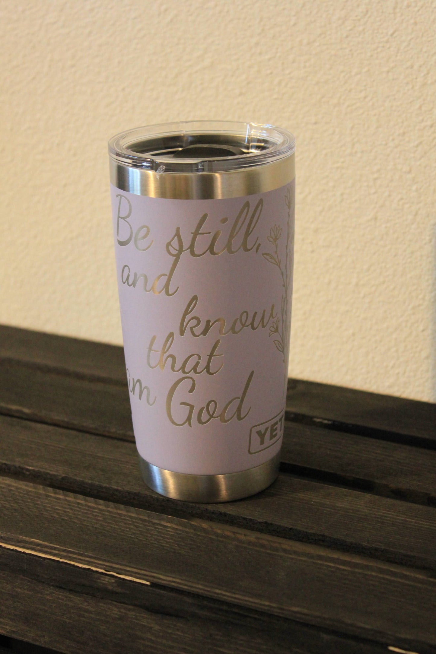 20 oz lavender faith tumbler
