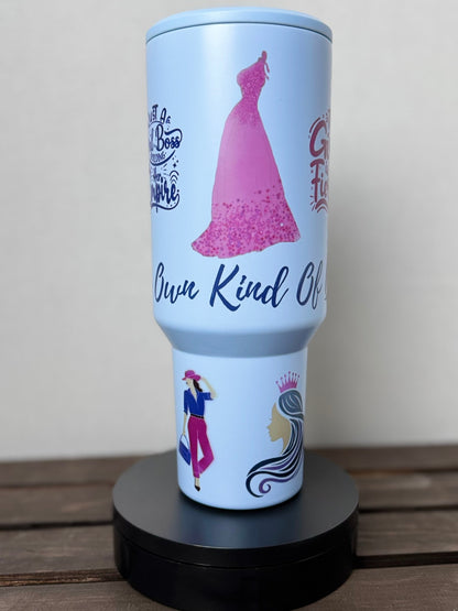 Be Your Own Kind of Beautiful – 40oz Feminine Confidence Tumbler - HisWord Designs