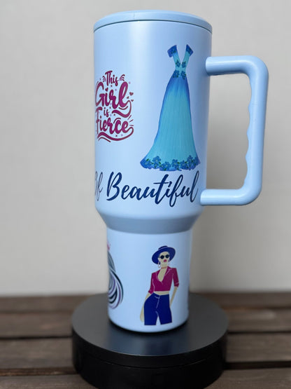 Be Your Own Kind of Beautiful – 40oz Feminine Confidence Tumbler - HisWord Designs