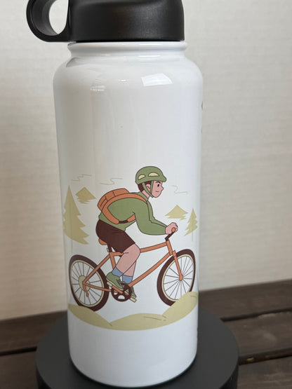 Ride Beyond Limits – 32oz Cycling Adventure Water Bottle - HisWord Designs