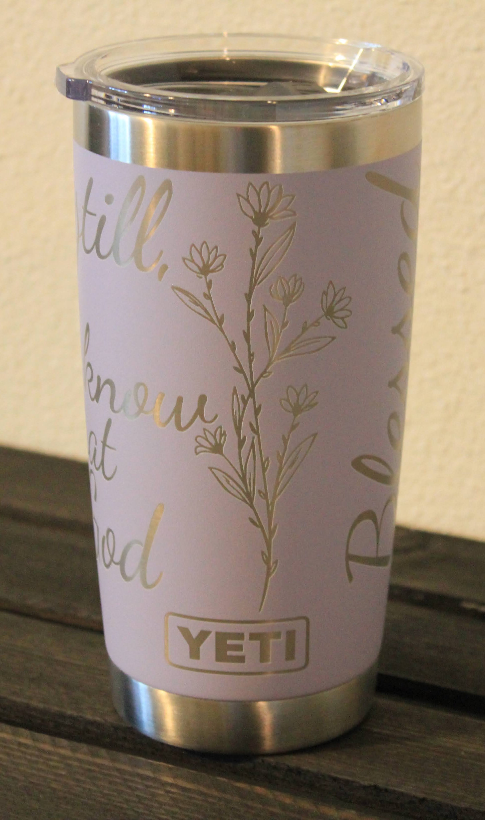blessed flowers yeti tumbler